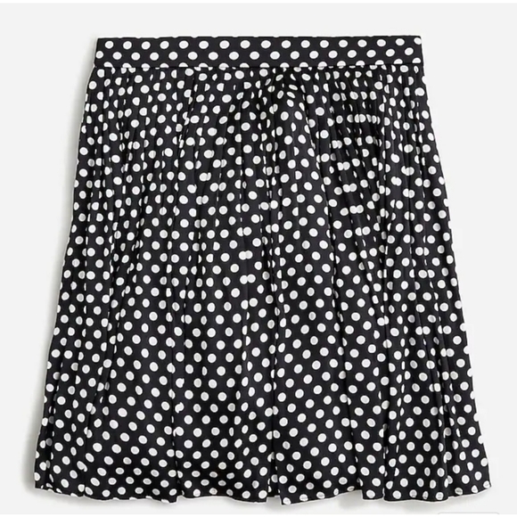 30. J.Crew Featherweight satin mini skirt in dot - Picture 4 of 8